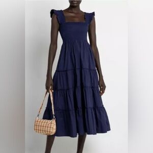 Kourt Navy Blue Midi Dress. Size M